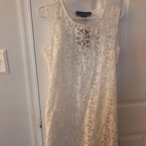 NWT Floral Lace white dress